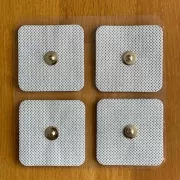 Klebe - Elektroden 4 er Pack 4eckig groß - für Healy Gerät, TimeWaver, Elektro- & Tens- Stimulationsgeräte