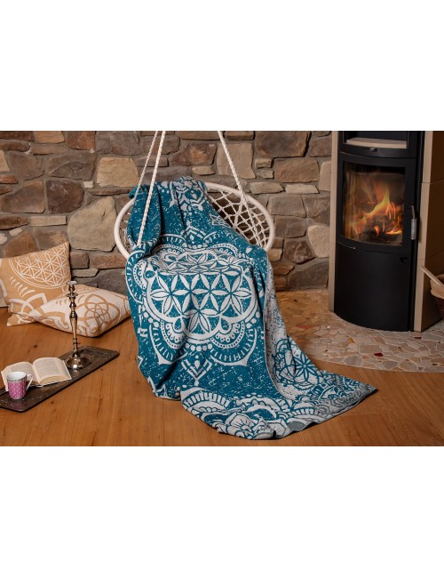 Spirit of OM - Kuscheldecke - smaragd
