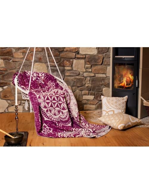 Spirit of OM - Kuscheldecke - beere