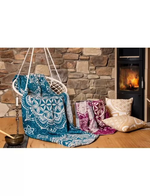 Spirit of OM - Kuscheldecke - beere