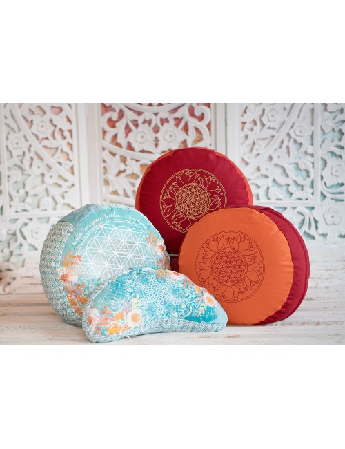 Spirit of OM - Meditationskissen - jade/orange