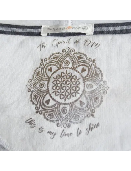 Spirit of OM - Hoodie Buddha - silbergrau