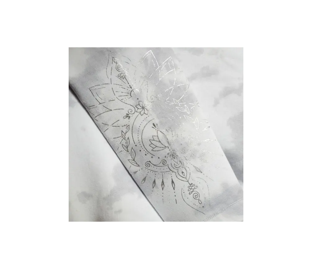 Spirit of OM - Hoodie Buddha - silbergrau