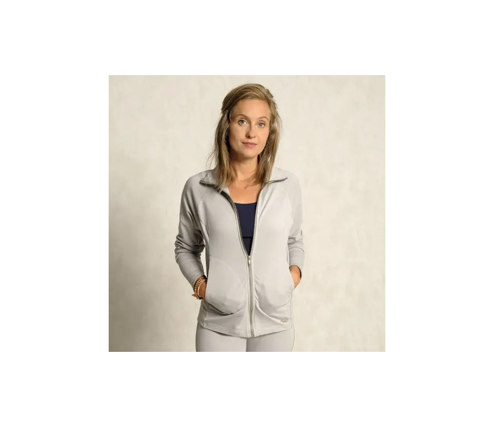 Spirit of OM - Damenjacke - kieselgrau