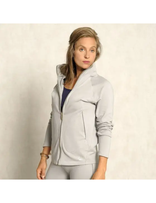 Spirit of OM - Damenjacke - kieselgrau