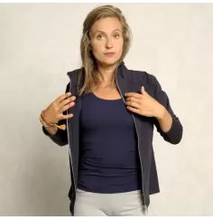 Spirit of OM - Damenjacke - dunkelblau