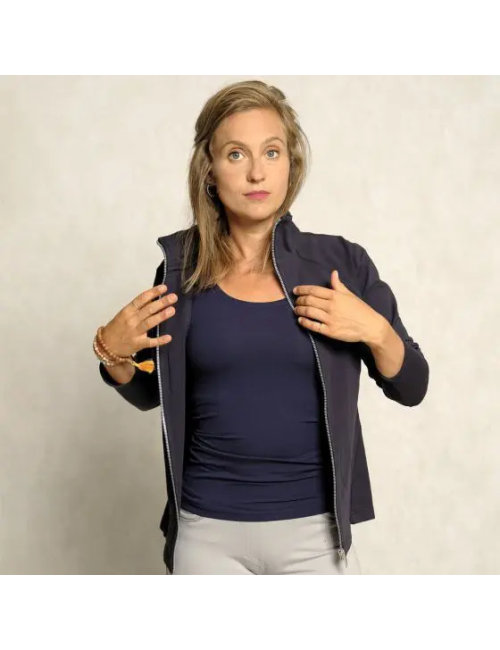 Spirit of OM - Damenjacke - dunkelblau