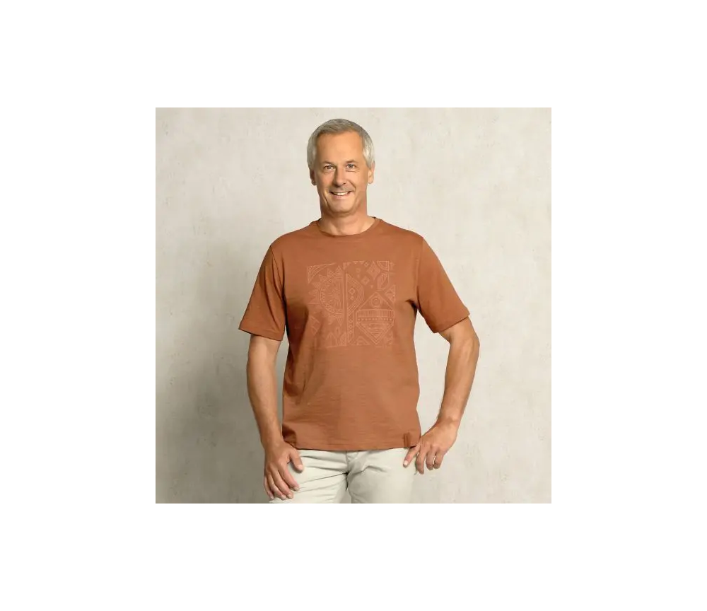 Spirit of OM - T-Shirt men - Ethno - orange-braun