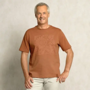 Spirit of OM - T-Shirt men - Ethno - orange-braun