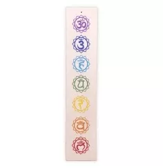 Räucherstäbchenhalter - 7 Chakren aus Sandstein ca. 25.5x5