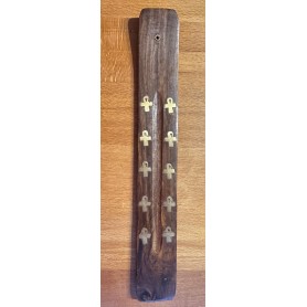 Räucherstäbchenhalter - Ankh - Holz ca. 26 x 3 cm