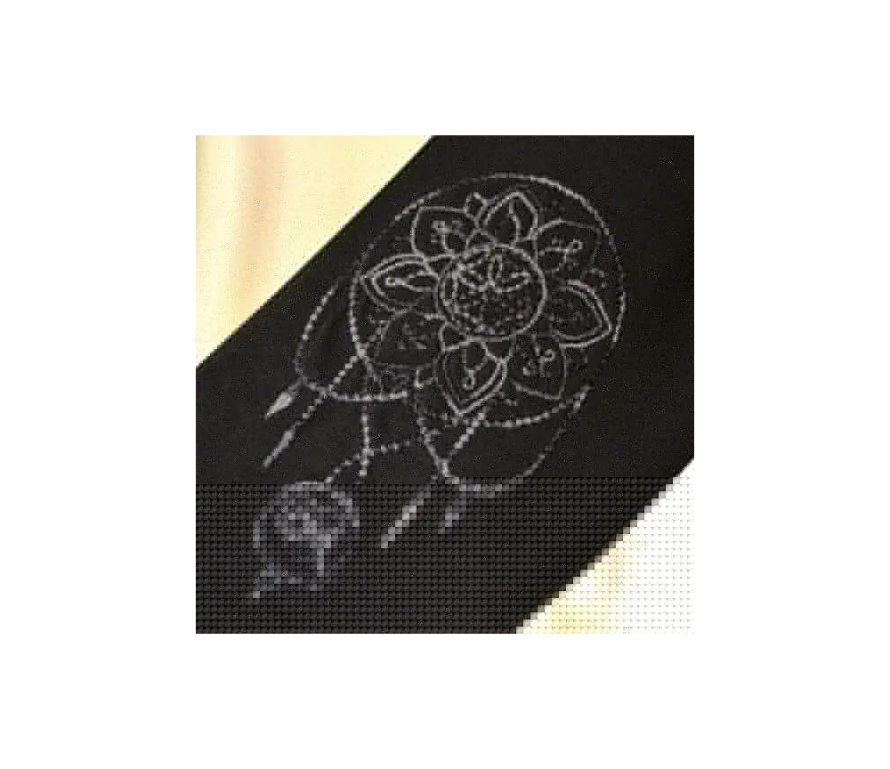 Spirit of OM - Langarm-Shirt Chakra-Flower - schwarz