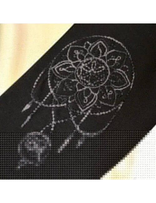 Spirit of OM - Langarm-Shirt Chakra-Flower - schwarz