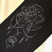 Spirit of OM - Langarm-Shirt Chakra-Flower - schwarz