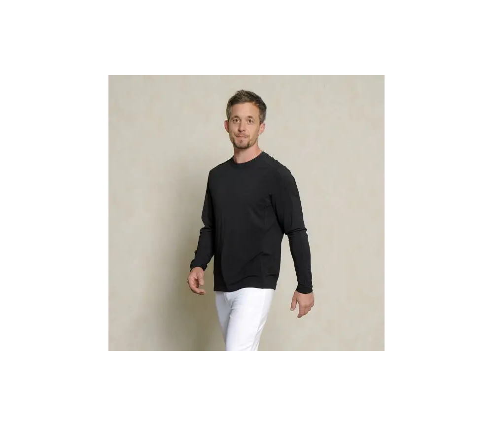 Spirit of OM - Longsleeve Bambus - schwarz