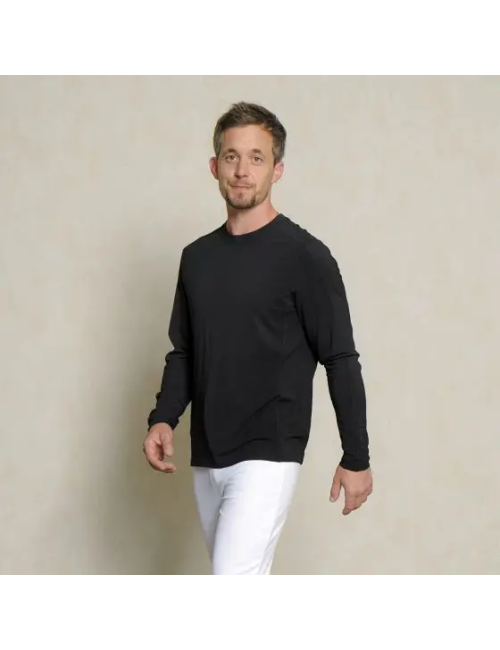 Spirit of OM - Longsleeve Bambus - schwarz