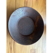 Räucherschale - groß Rund - Metall - Rost Effekt ca.27,5x 5,5 cm