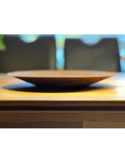 Räucherschale / Räucherteller - groß Rund - Metall - Rost Effekt ca.36 x 4 cm