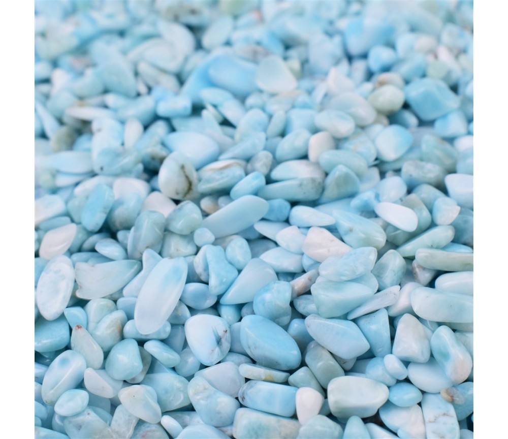 Trommelsteine - Larimar, 0,5 - 1,0cm - C1 - 1Kg Beutel