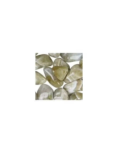 Trommelsteine - Prasiolith grün - gebr.- 4,0 - 5,0cm - L - 500gr Beutel