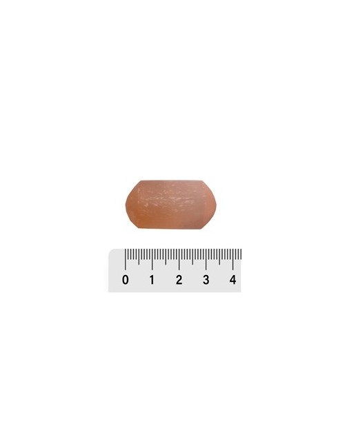 Trommelsteine - Selenit weiß/Alabaster orange , 03,0 - 03,5cm - 54 Stück