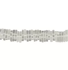 Heilstein & Edelstein-Strang - Dreieck flach, Bergkristall, matt, 03 x 11mm