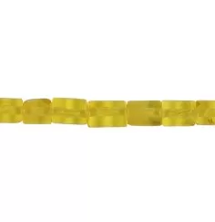 Heilstein & Edelstein-Strang - Zylinder, Bernstein (gelb transparent), 08 x 05mm