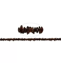 Heilstein & Edelstein-Strang - Trommelsteine, Bernstein, 05 - 11 x 05 -07mm