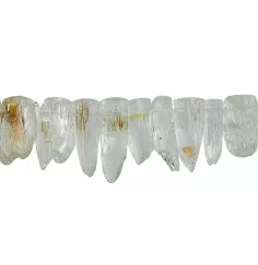 Heilstein & Edelstein-Strang - Rohkristalle, Beryll, 19 – 32mm (38cm), Unikat Nr. 02