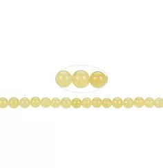 Heilstein & Edelstein-Strang - Kugeln, Calcit (orange), 06mm