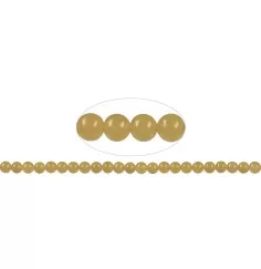 Heilstein & Edelstein-Strang - Kugeln, Calcit (orange) AA, 08mm