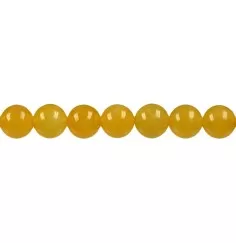Heilstein & Edelstein-Strang - Kugeln, Calcit (orange) AA, 10mm