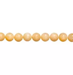 Heilstein & Edelstein-Strang - Kugeln, Calcit (orange), 12mm