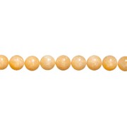 Heilstein & Edelstein-Strang - Kugeln, Calcit (orange), 12mm
