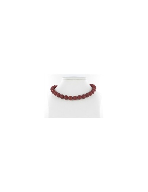 Heilstein & Edelstein-Strang - Kugeln, Carneol (gebr.), matt, 12mm