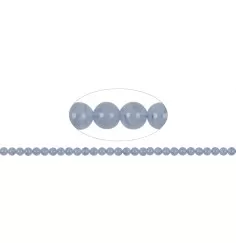 Heilstein & Edelstein-Strang - Kugeln, Chalcedon (blau) A, 06mm