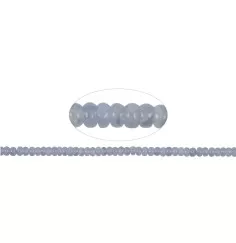 Heilstein & Edelstein-Strang - Button, Chalcedon (blau), 03 x 05mm