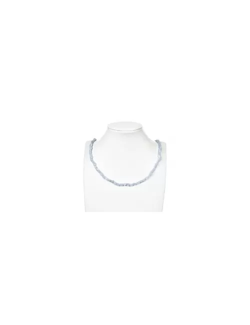 Heilstein & Edelstein-Strang - Nuggets, Chalcedon (blau), matt, 06-08 x 04-06mm