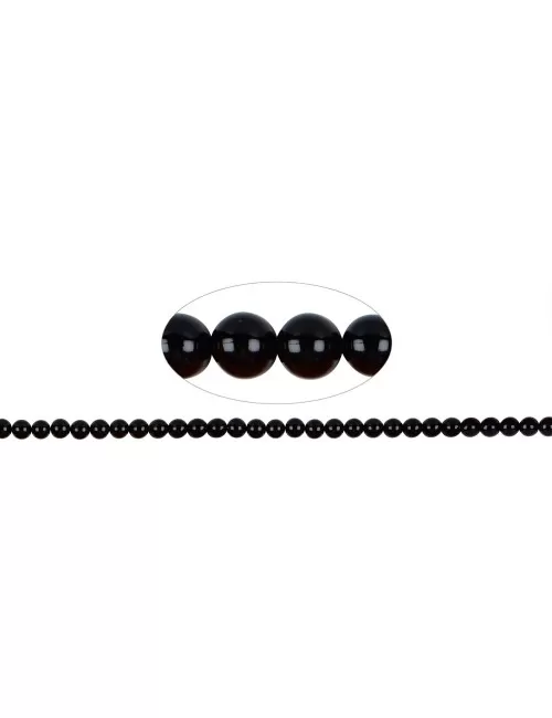 Heilstein & Edelstein-Strang - Kugeln, Onyx (gef.), 06mm