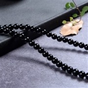 Heilstein & Edelstein-Strang - Kugeln, Onyx (gef.), 06mm