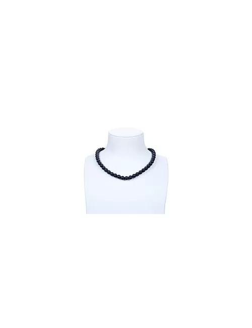 Heilstein & Edelstein-Strang - Kugeln, Onyx (gef.), matt, 08mm