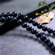 Heilstein & Edelstein-Strang - Kugeln, Onyx (gef.), matt, 08mm