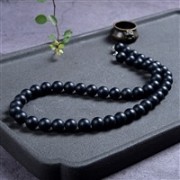 Heilstein & Edelstein-Strang - Kugeln, Onyx (gef.), matt, 08mm