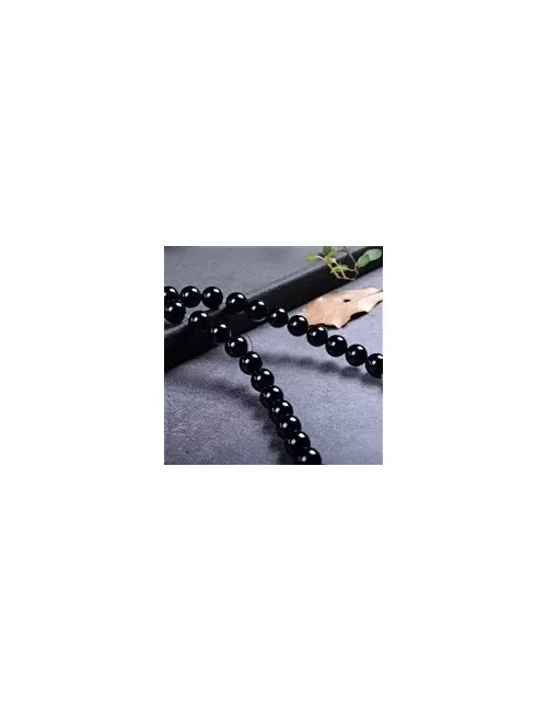 Heilstein & Edelstein-Strang - Kugeln, Onyx (gef.), 08mm