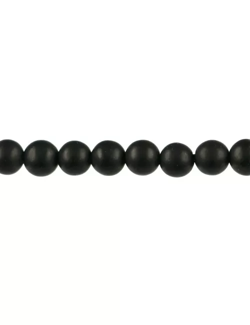 Heilstein & Edelstein-Strang - Kugeln, Onyx (gef.), matt, 10mm