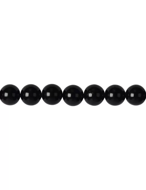 Heilstein & Edelstein-Strang - Kugeln, Onyx (gef.), 12mm