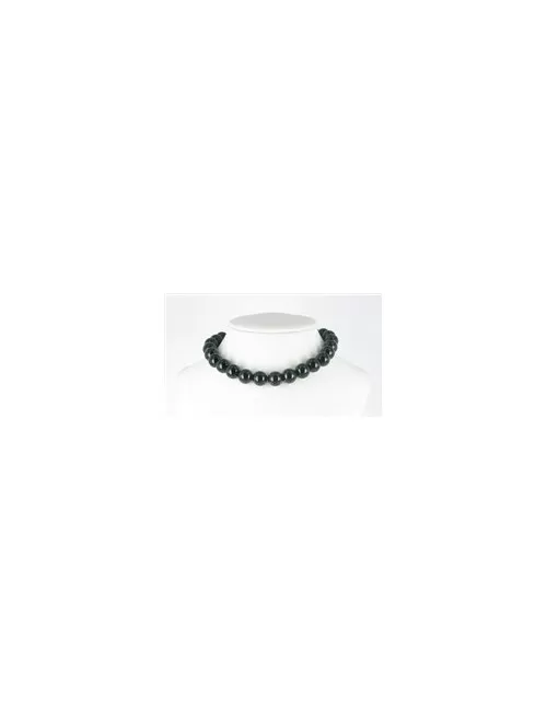 Heilstein & Edelstein-Strang - Kugeln, Onyx (gef.), 12mm