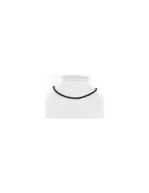 Heilstein & Edelstein-Strang - Kugeln, Onyx (gef.), gefurcht, facettiert, 20mm