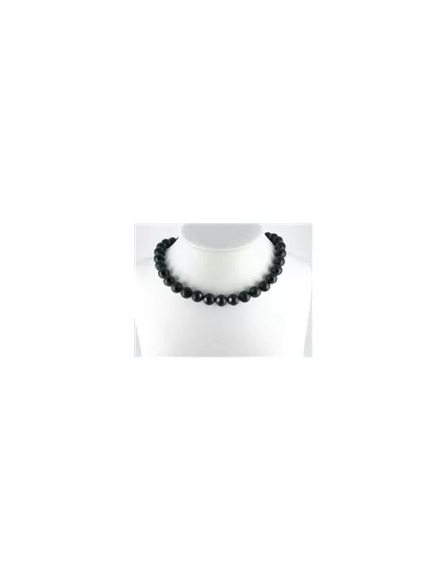 Heilstein & Edelstein-Strang - Kugeln Fenster, Onyx (gef.), 12mm