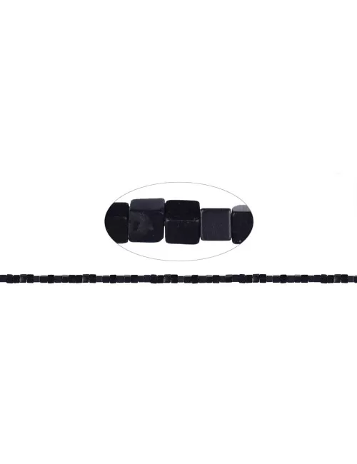 Heilstein & Edelstein-Strang - Würfel, Onyx (gef.), 04mm
